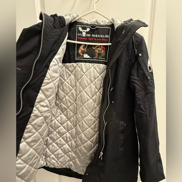 Moose Knuckle Winter Jacket Black Women’s Medium - Picture 5 of 13